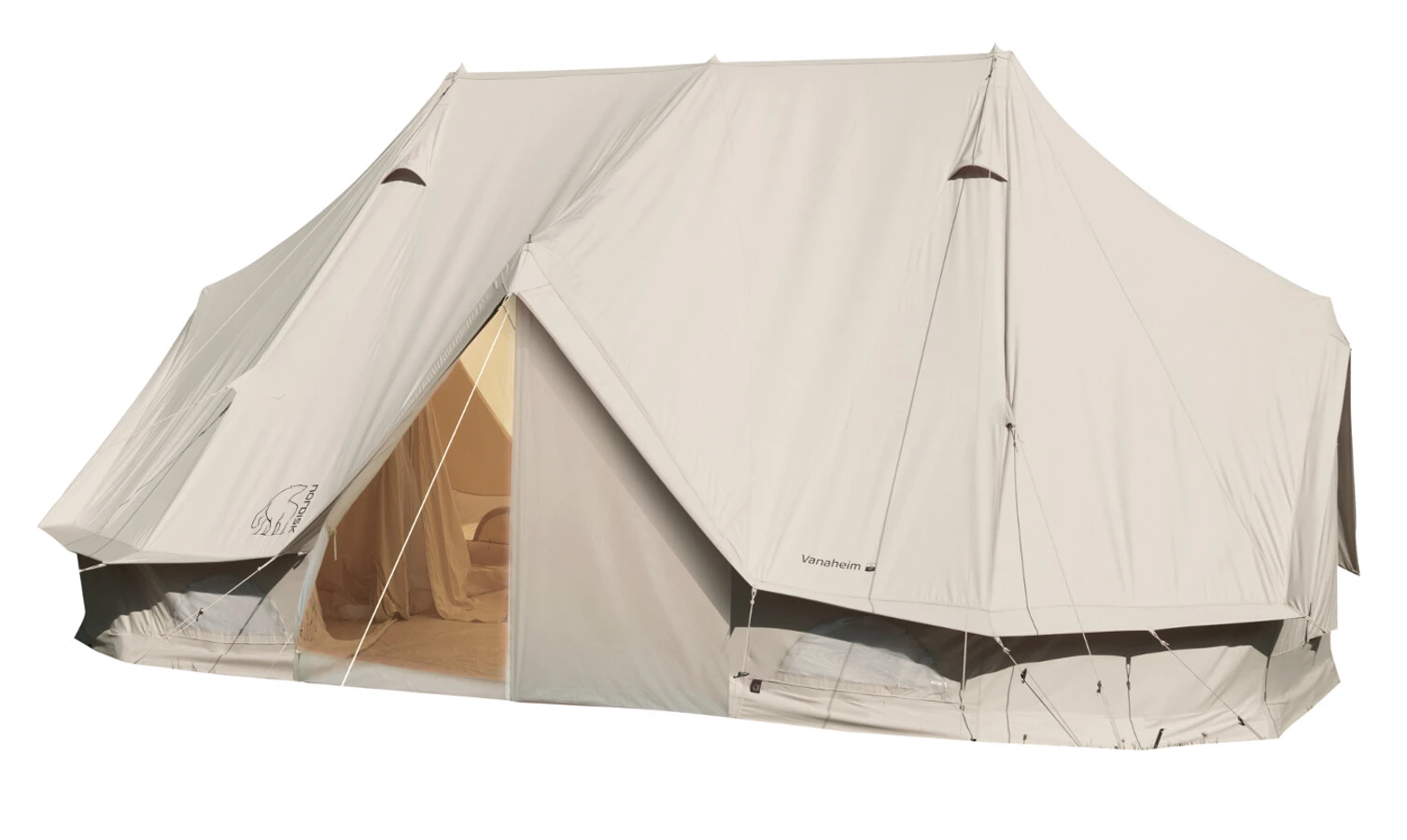 Nordisk Vanaheim 40 M² Tent Technisch Katoen, Beige 4 Nordisk Vanaheim 40 M² Tent Technisch Katoen, Beige - Afbeelding 2