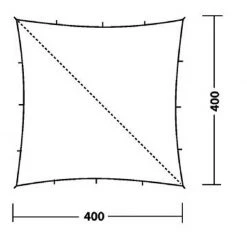 Robens Dakzeil 4x4m, Beige -Campz-winkel Tarp4mal4m