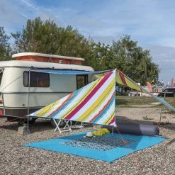 Bent Canvas Allover Set Cara&iuml;bisch Gebied, Groen/rood -Campz-winkel bent canvas allover set caribbean stripe lime punch zipper red 5 1