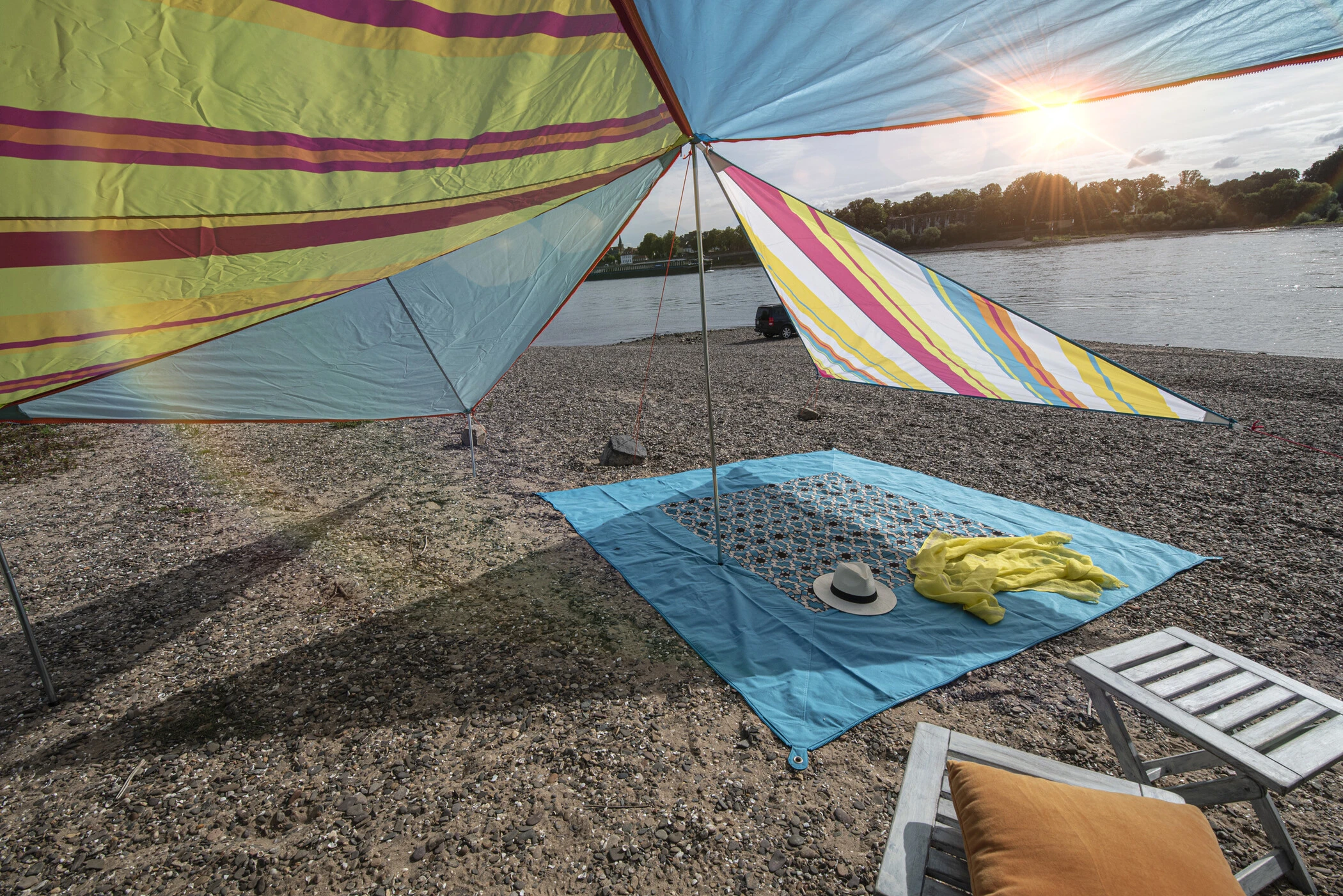 Bent Canvas Allover Set Caraïbisch Gebied, Bont 8 Bent Canvas Allover Set Caraïbisch Gebied, Bont - Afbeelding 6