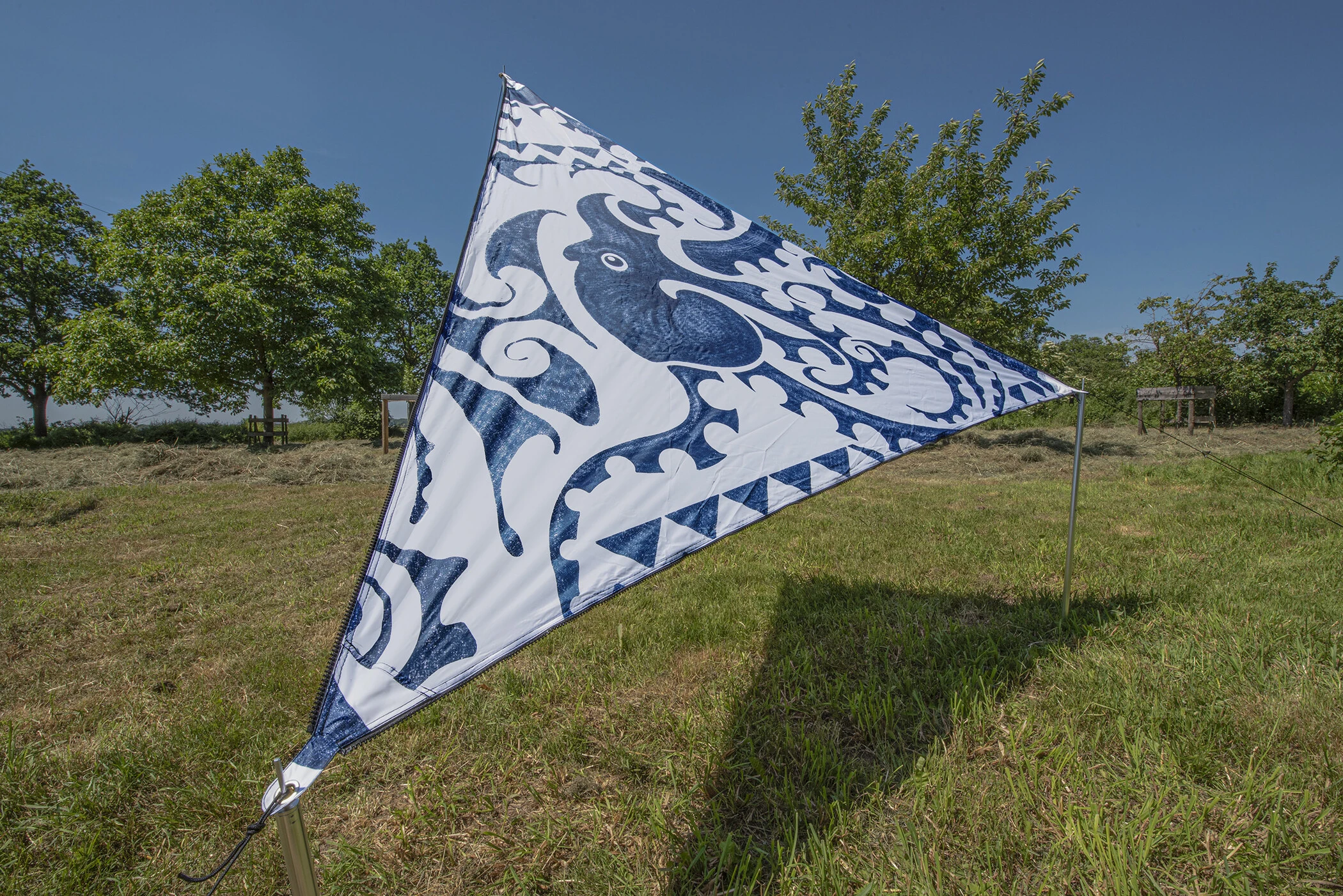 Bent Canvas Allover Set Nieuw-Zeeland, Blauw/wit 3 Bent Canvas Allover Set Nieuw-Zeeland, Blauw/wit