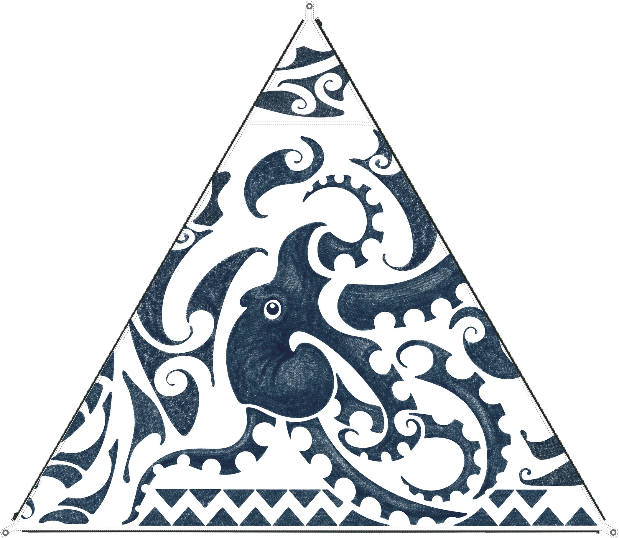 Bent Canvas Allover Set Nieuw-Zeeland, Blauw/wit 9 Bent Canvas Allover Set Nieuw-Zeeland, Blauw/wit - Afbeelding 7