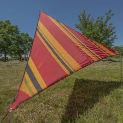 Bent Canvas Allover Set Oosters, Rood/wit