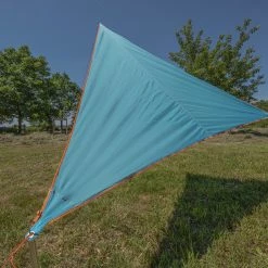 Bent Canvas Plain Dakzeil Single, Turquoise