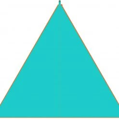 Bent Canvas Plain Dakzeil Single, Turquoise -Campz-winkel bent canvas plain single hawaiian ocean zipper orange 3 2