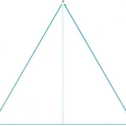 Bent Canvas Single Plain Dakzeil, Wit -Campz-winkel bent canvas single plain white zipper light blue 3