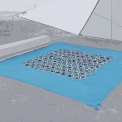 Bent Tapijt Caraïbisch Gebied, Turquoise -Campz-winkel bent carpet caribbean light blue hawaiian 2