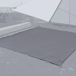 Bent Plain Tenttapijt, Grijs -Campz-winkel bent carpet plain steel grey 2