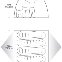 Big Agnes Spicer Peak 6 Tent, Olijf -Campz-winkel big agnes spicer peak 6 tent olive 5