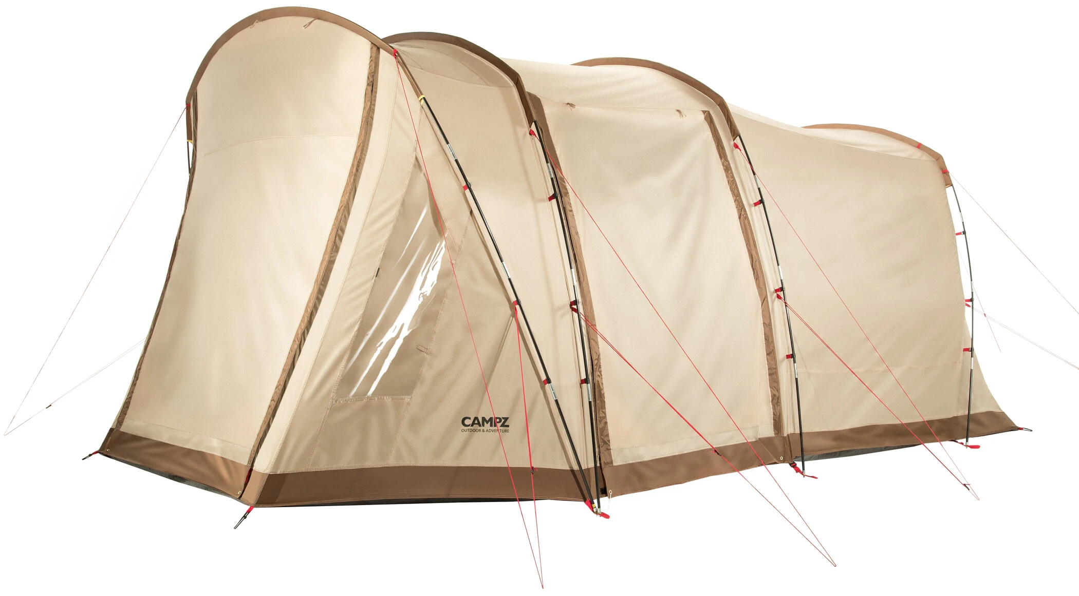 CAMPZ Dreamland XW Tent 4P, Beige/bruin 3 CAMPZ Dreamland XW Tent 4P, Beige/bruin