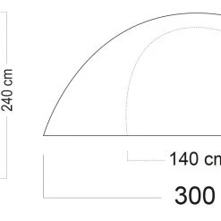 CAMPZ Drenthe 2P TC Tent, Groen/grijs -Campz-winkel campz drenthe 2p tc tent green grey 18