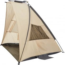 CAMPZ FG UV 50+ Sun Shelter Trapezium, Beige/grijs -Campz-winkel campz fg uv 50 sun shelter trapezium sesame dark dull grey 3