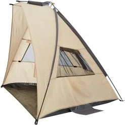 CAMPZ FG UV 50+ Sun Shelter Trapezium, Beige/grijs -Campz-winkel campz fg uv 50 sun shelter trapezium sesame dark dull grey 4