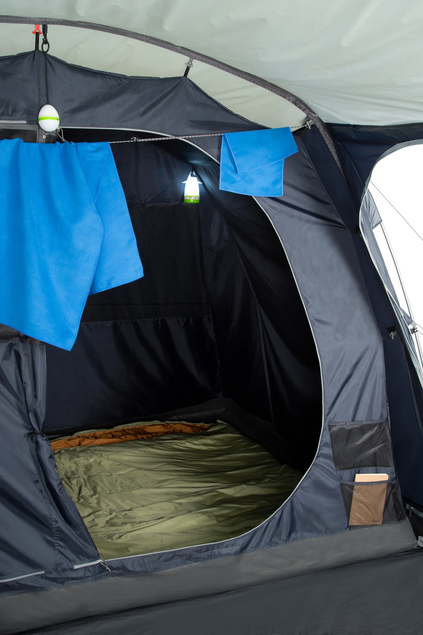 CAMPZ Flevoland 4P PES Tent, Blauw/grijs 9 CAMPZ Flevoland 4P PES Tent, Blauw/grijs - Afbeelding 7