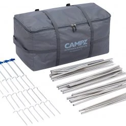 CAMPZ Flevoland 4P TC Tent, Groen/grijs -Campz-winkel campz flevoland 4p tc tent green grey 15