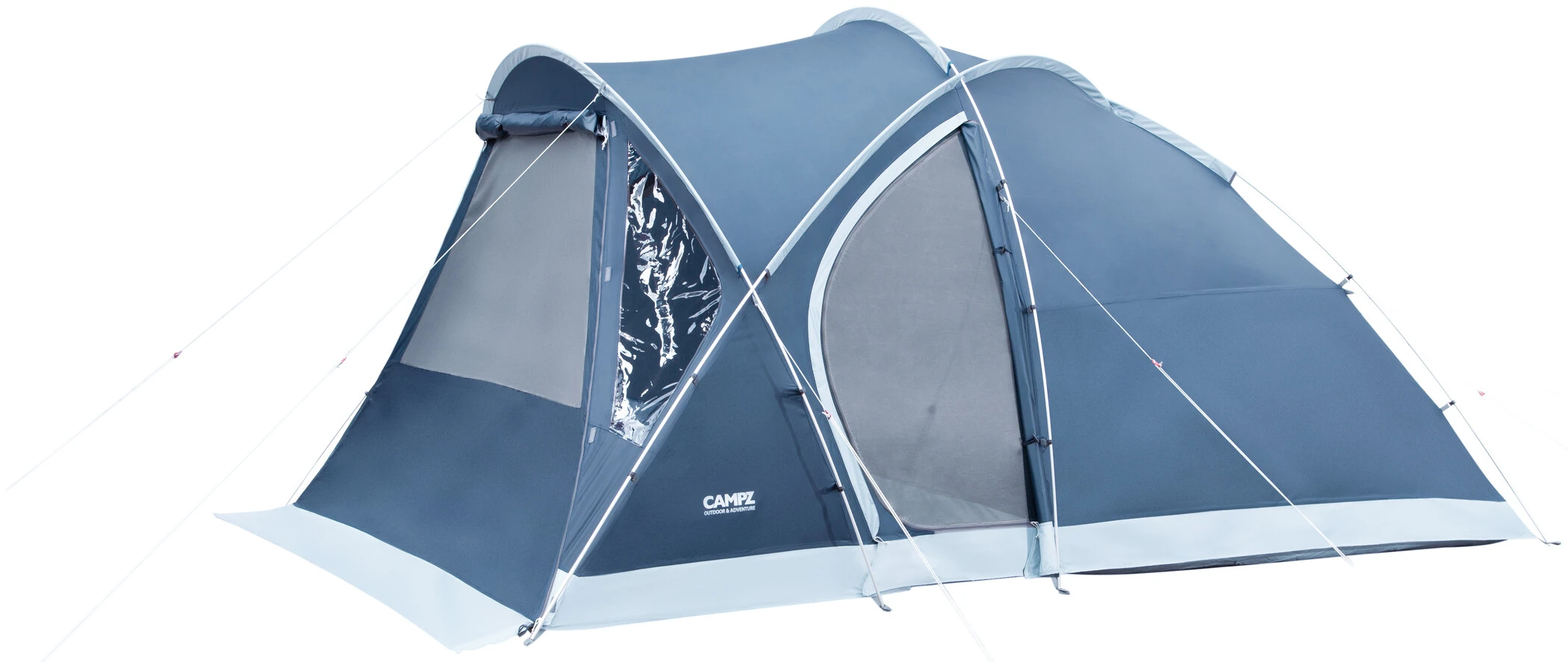 CAMPZ Friesland 3P PES Tent, Blauw/grijs 4 CAMPZ Friesland 3P PES Tent, Blauw/grijs - Afbeelding 2