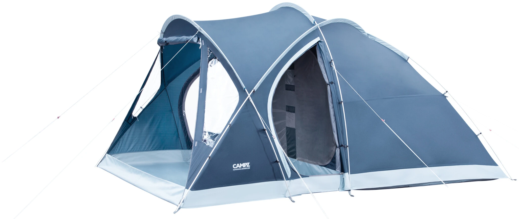 CAMPZ Friesland 3P PES Tent, Blauw/grijs 6 CAMPZ Friesland 3P PES Tent, Blauw/grijs - Afbeelding 4