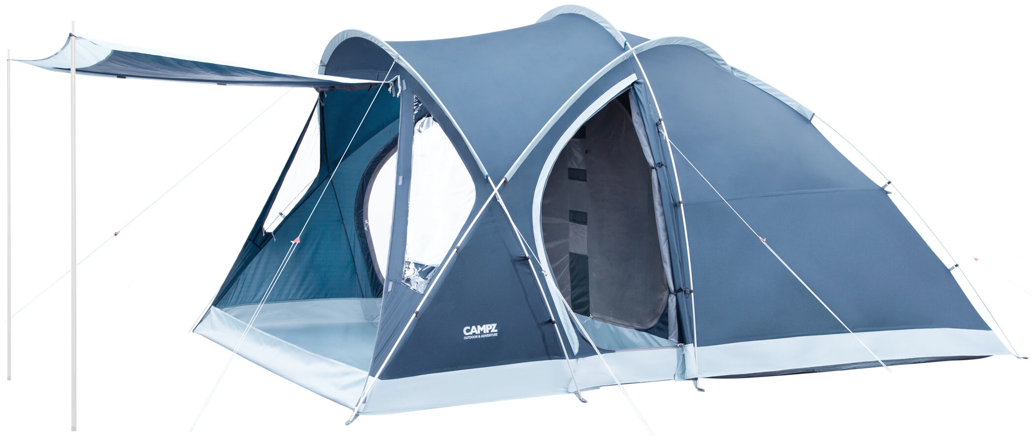 CAMPZ Friesland 3P PES Tent, Blauw/grijs 7 CAMPZ Friesland 3P PES Tent, Blauw/grijs - Afbeelding 5