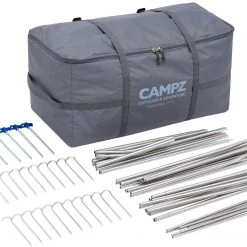 CAMPZ Gelderland 5P PES Tent, Blauw/grijs 29 CAMPZ Gelderland 5P PES Tent, Blauw/grijs -Campz-winkel campz gelderland 5p pes tent blue grey 14