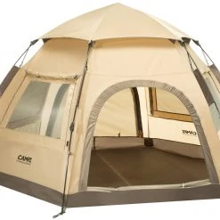 CAMPZ Hexa OT 3P Tent, Beige/grijs -Campz-winkel campz hexa ot 3p zelt beige grau 4