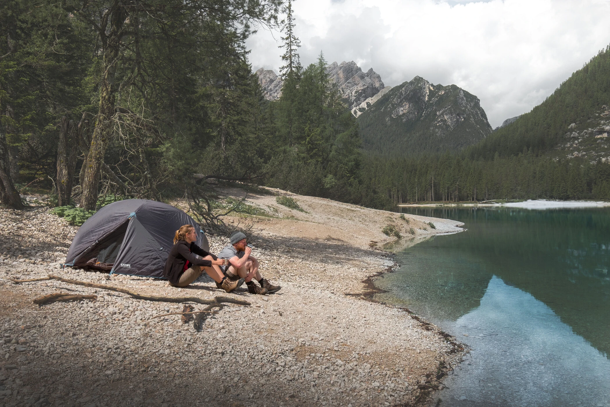 CAMPZ Lacanau 3P Tent, Grijs/groen 10 CAMPZ Lacanau 3P Tent, Grijs/groen - Afbeelding 8