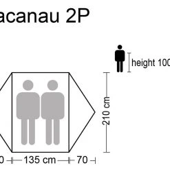 CAMPZ Lacanau 2P Tent, Grijs/groen -Campz-winkel campz lacanau zelt 2p grau blau 7 1