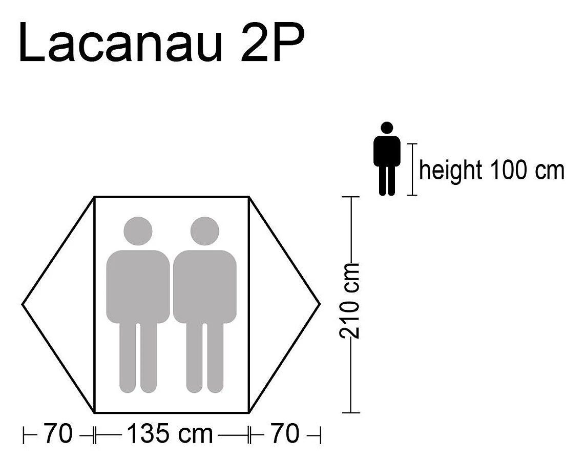 CAMPZ Lacanau 2P Tent, Grijs/oranje 9 CAMPZ Lacanau 2P Tent, Grijs/oranje - Afbeelding 7