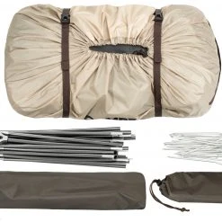 CAMPZ Occitanie Tent 3P, Beige/bruin -Campz-winkel campz occitanie tent 3p beige brown 10