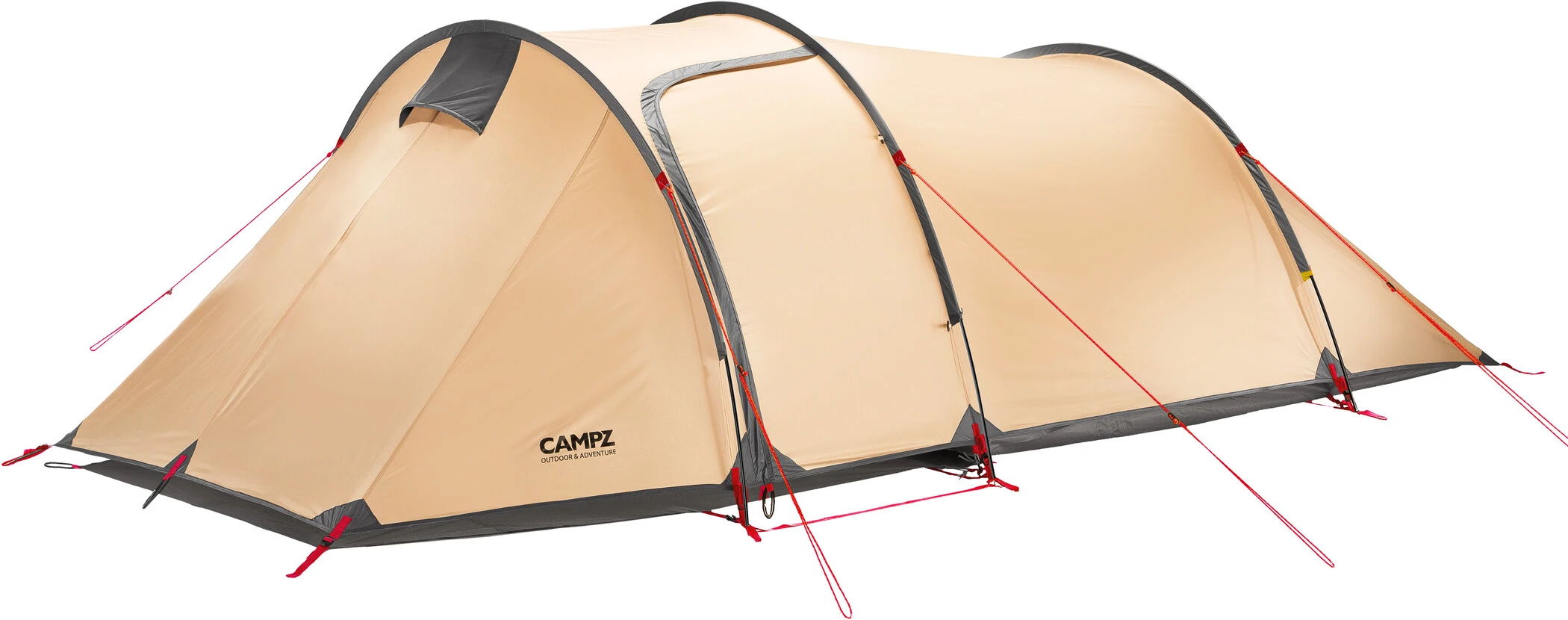 CAMPZ Piemonte 3P Tent, Beige/grijs 3 CAMPZ Piemonte 3P Tent, Beige/grijs