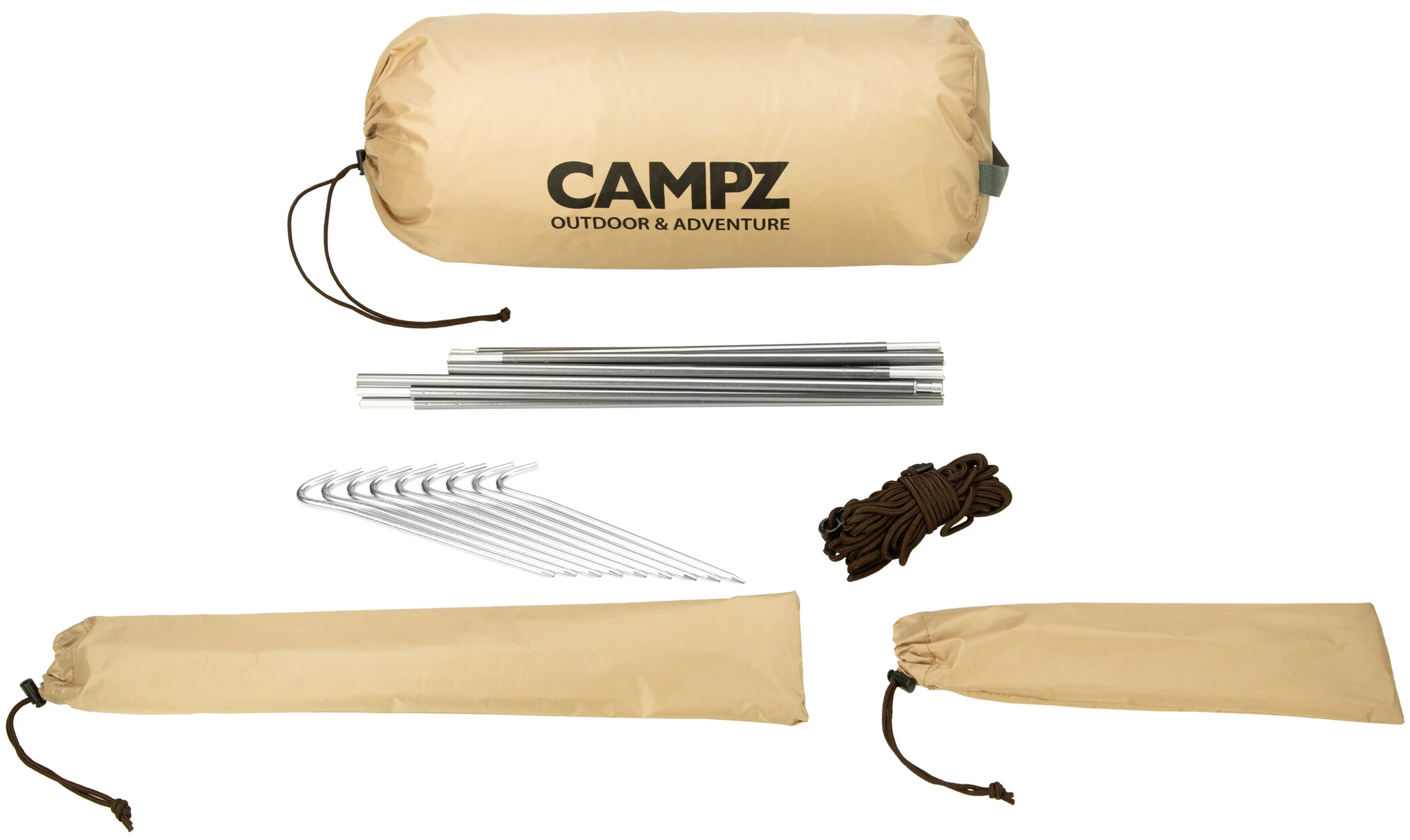 CAMPZ Tent Kinderen, Beige/bruin 9 CAMPZ Tent Kinderen, Beige/bruin - Afbeelding 7