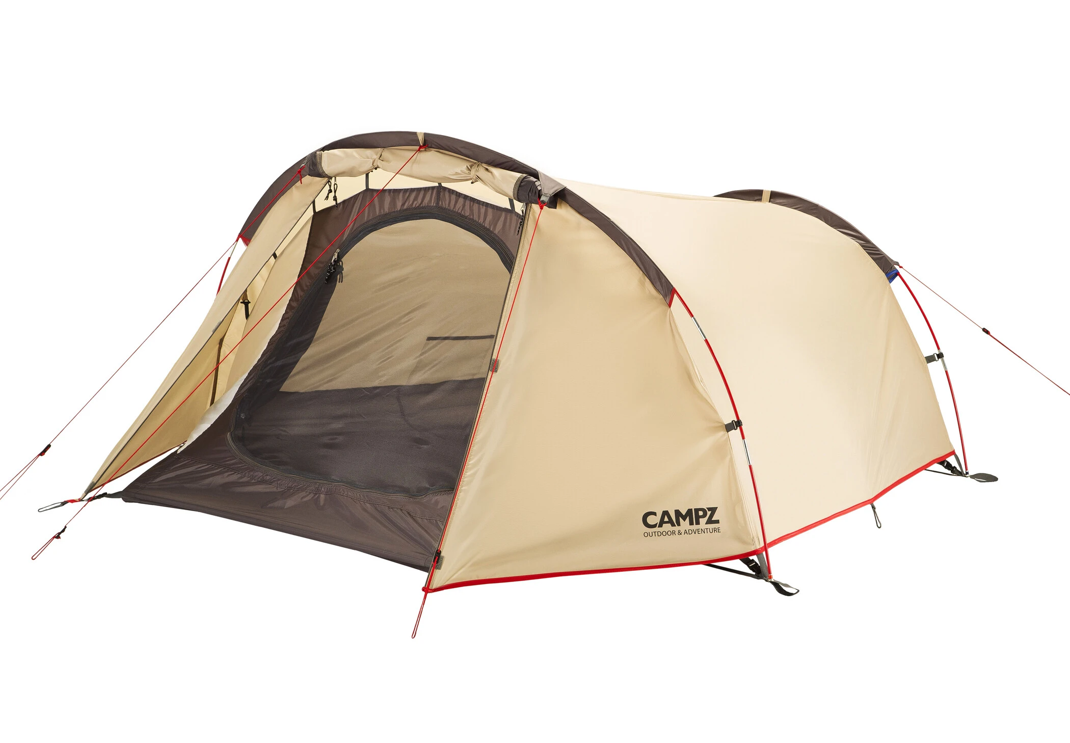 CAMPZ Trentino 2P Tent, Beige 5 CAMPZ Trentino 2P Tent, Beige - Afbeelding 3