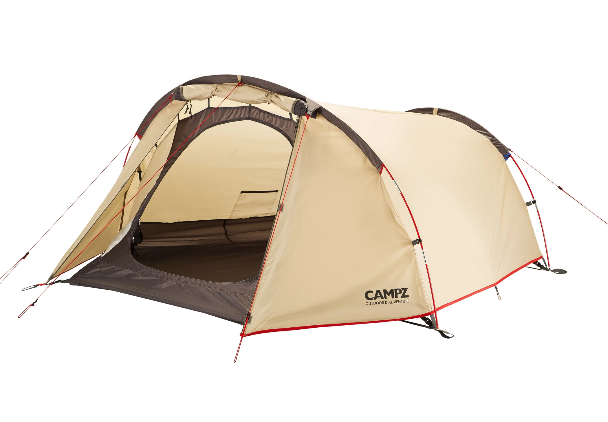 CAMPZ Trentino 2P Tent, Beige 6 CAMPZ Trentino 2P Tent, Beige - Afbeelding 4