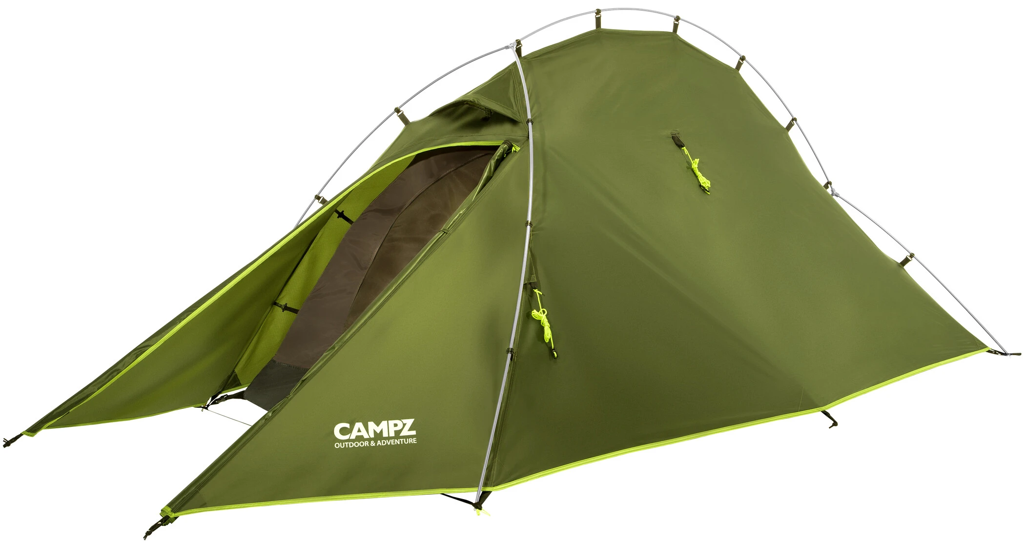 CAMPZ Vira 2P Tent, Olijf/groen 4 CAMPZ Vira 2P Tent, Olijf/groen - Afbeelding 2