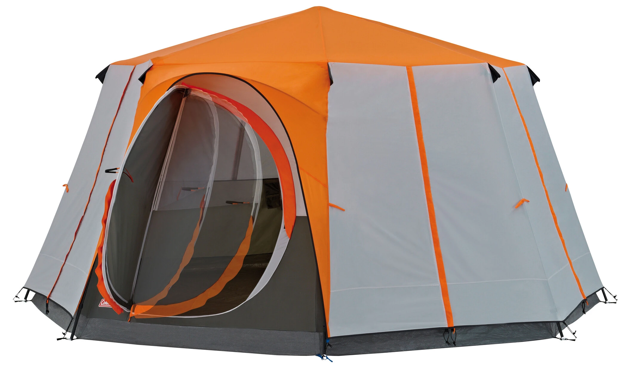 Coleman Cortes Octagon Tent 8 Personen, Grijs/oranje 3 Coleman Cortes Octagon Tent 8 Personen, Grijs/oranje