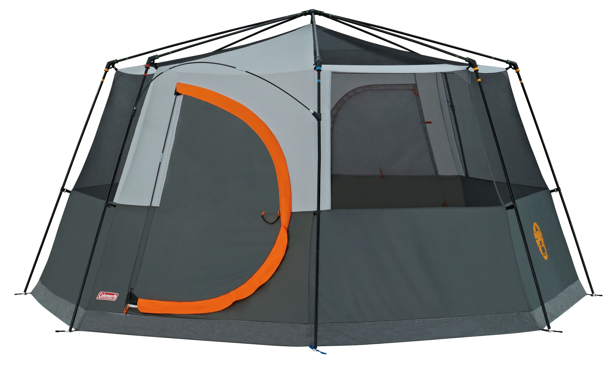 Coleman Cortes Octagon Tent 8 Personen, Grijs/oranje 4 Coleman Cortes Octagon Tent 8 Personen, Grijs/oranje - Afbeelding 2