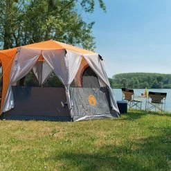 Coleman Cortes Octagon Tent 8 Personen, Grijs/oranje 10 Coleman Cortes Octagon Tent 8 Personen, Grijs/oranje -Campz-winkel coleman cortes octagon zelt 8 personen 3 1