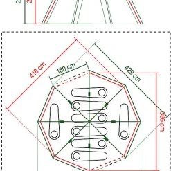 Coleman Cortes Octagon Tent 8 Personen, Grijs/oranje 13 Coleman Cortes Octagon Tent 8 Personen, Grijs/oranje -Campz-winkel coleman cortes octagon zelt 8 personen 6 1
