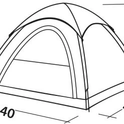 Easy Camp Comet 200 Tent, Groen -Campz-winkel easy camp comet 200 tent green 6