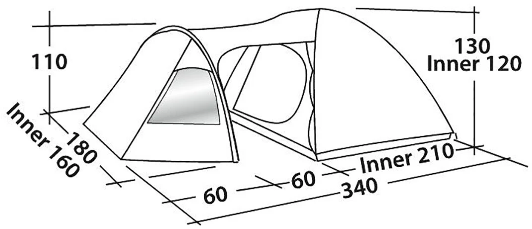 Easy Camp Blazar 300 Tent, Groen/olijf 5 Easy Camp Blazar 300 Tent, Groen/olijf - Afbeelding 3