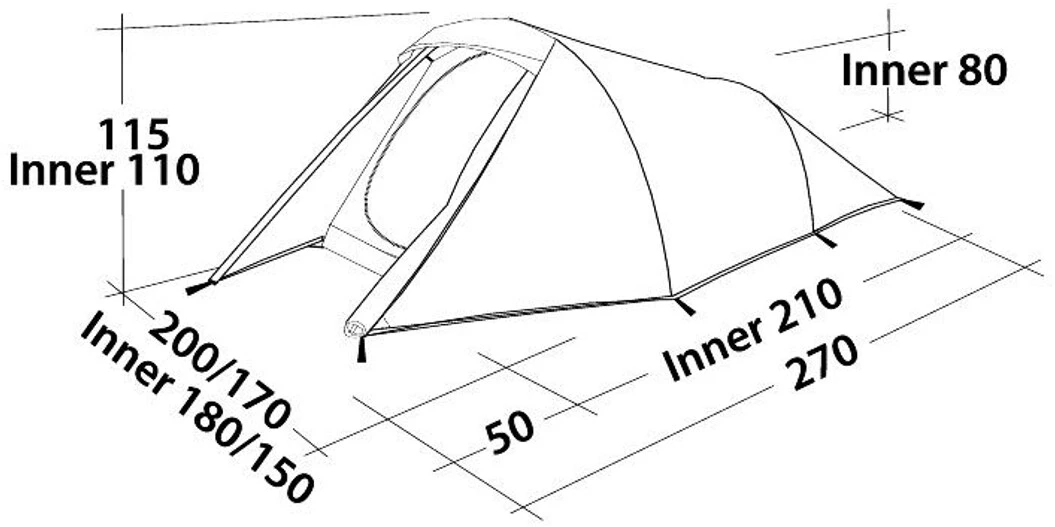 Easy Camp Energy 300 Tent, Groen/olijf 10 Easy Camp Energy 300 Tent, Groen/olijf - Afbeelding 8