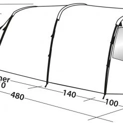 Easy Camp Huntsville 500 Tent, Groen -Campz-winkel easy camp huntsville 500 tent green 6