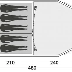 Easy Camp Huntsville 500 Tent, Groen -Campz-winkel easy camp huntsville 500 tent green 7