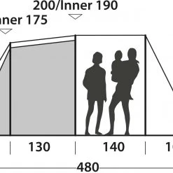 Easy Camp Huntsville 500 Tent, Groen -Campz-winkel easy camp huntsville 500 tent green 8