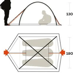 Ferrino Kalahari 3 Tent, Blauw -Campz-winkel ferrino kalahari 3 tent green 3
