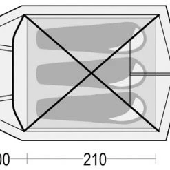 Ferrino Tenere Tent 3 Persons, Olijf -Campz-winkel ferrino tenere tent 3 persons 3
