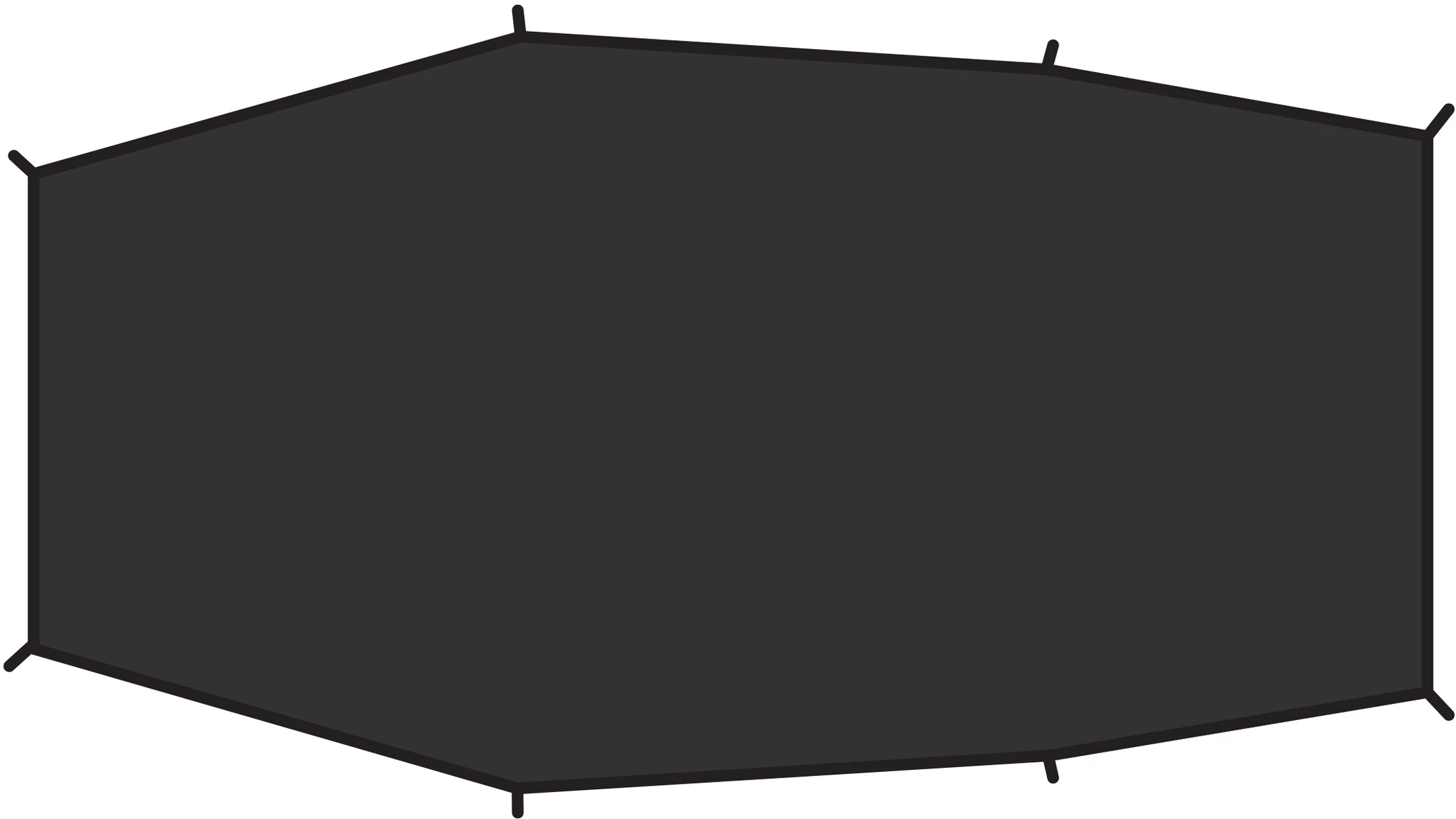 Fjällräven Fjällräven Lite 3 Grondzeil, Zwart 3 Fjällräven Fjällräven Lite 3 Grondzeil, Zwart