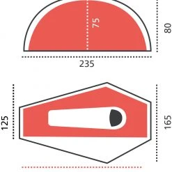 Grand Canyon Apex 1 Tent, Bruin/zwart -Campz-winkel grand canyon apex 1 tent capulet olive 8