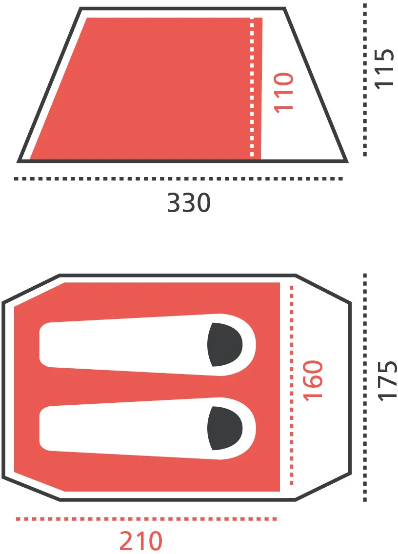 Grand Canyon Robson 2 Tent, Olijf 9 Grand Canyon Robson 2 Tent, Olijf - Afbeelding 7
