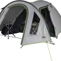 High Peak Kira 4.0 Tent, Grijs -Campz-winkel high peak kira 40 tent nimbus grey 4