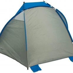 High Peak Mallorca Strandtent, Grijs/blauw -Campz-winkel high peak mallorca beach shelter blue grey 5